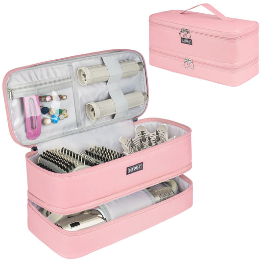 Travel Carrying Case Compatible with Shark Flexstyle Styler/Hair Dryer,Double-Layer Hair Hot Tools Storage Bag Compatible with Dyson Airwrap