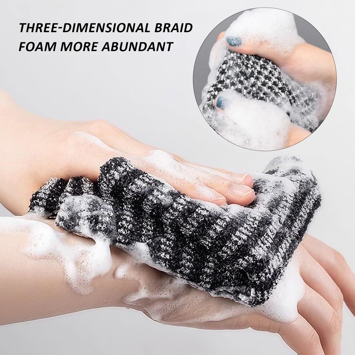 2 Pieces Mesh Bath Towels, Exfoliating Bath Towels, Cleansing Towels, Mesh Antibacterial Bath Towels, Suitable for Home Bathrooms, Bathhouses