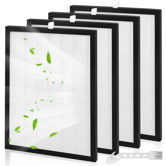 4 Pcs HEPA Filter Compatible with Meaco 20L 20LE Low Energy Dehumidifier and Air Purifier,26 * 19 * 1cm Enhanced Air Quality HEPA Filters,HEPA