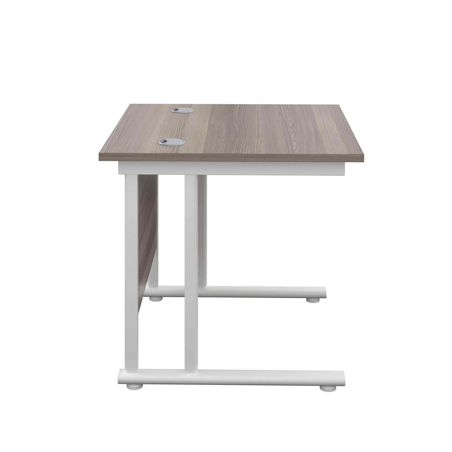 Office Hippo Heavy Duty Rectangular Cantilever Office Desk, Home Office Desk, Office Table, Integrated Cable Ports, PC Desk For Office or Home