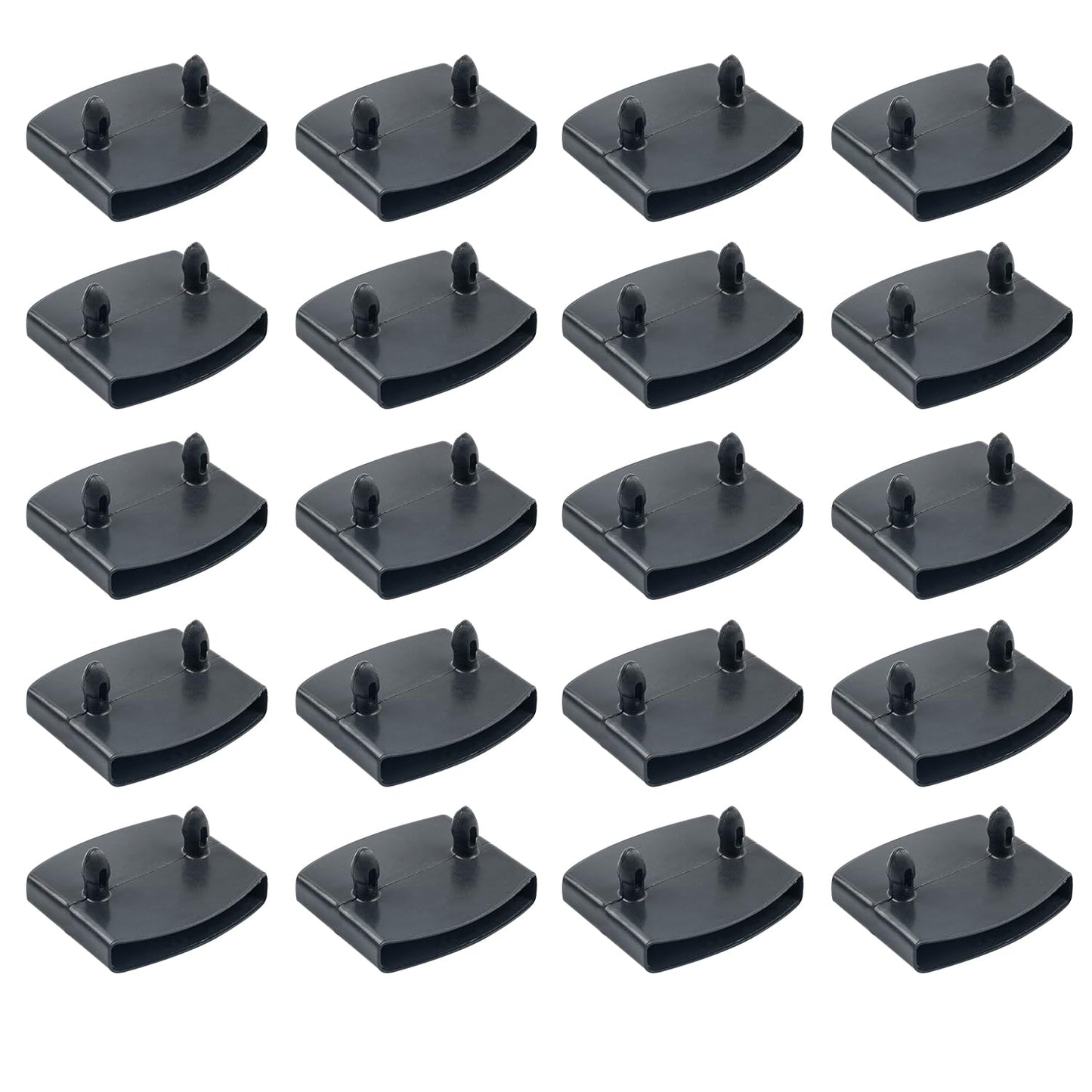 Sgehai 26 Pcs bed slats replacement bed slat end clip,plastic bed slat holders caps 55mm,for double/single bed and king size replacement support cap