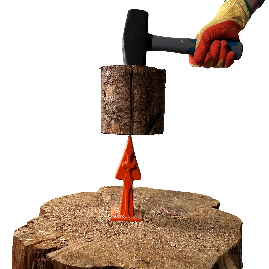 FOREST MASTER USAB 7" Manual Log Splitter for Firewood and Kindling Split with Ease - Small to Medium Logs - Compact and Portable - Ductile Cast Iron