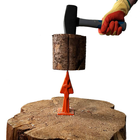 FOREST MASTER USAB 7" Manual Log Splitter for Firewood and Kindling Split with Ease - Small to Medium Logs - Compact and Portable - Ductile Cast Iron