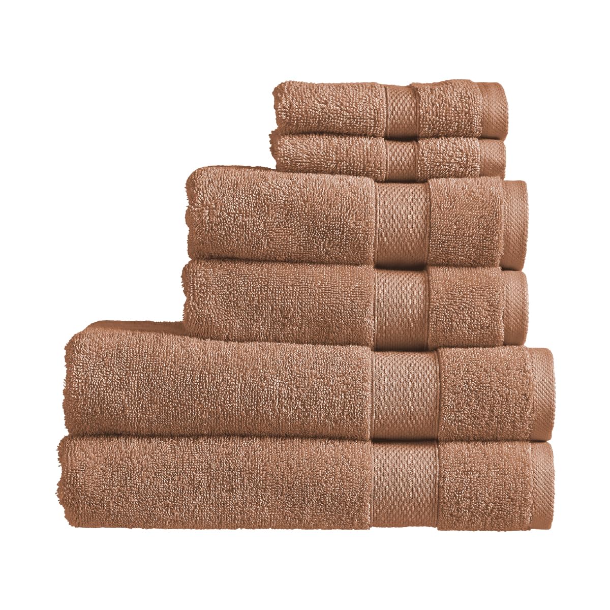 Christy Refresh Bathroom Towel Set | Set of 6 | 2 Bath Sheets 2 Hand Towels 2 Face Cloths | Quick Dry | Gentle Pastel Tones