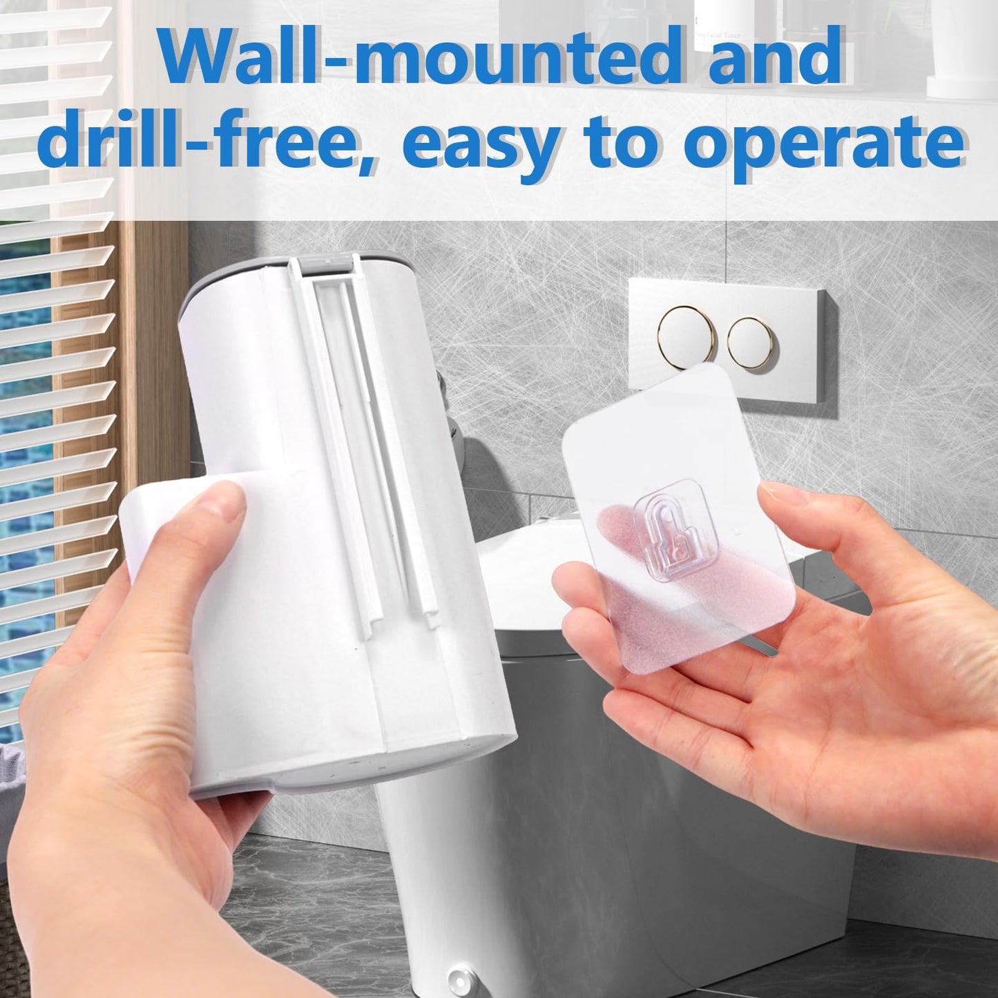 Disposable Toilet Brush 2 Pack Toilet Brush Disposable with 48 Replacement Sponge Brush Heads and Holder, Quickly and Hygiene Clean Toilets