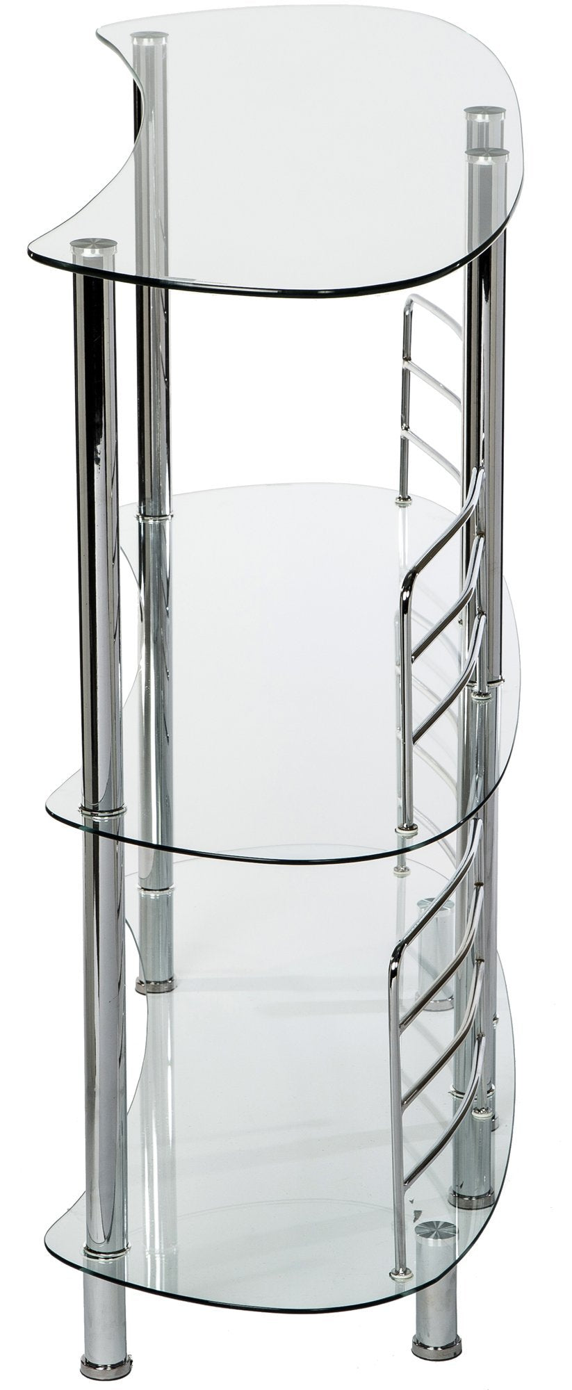 Mango Steam Contemporary Modern Home Liquor Bar (Euro, Clear)