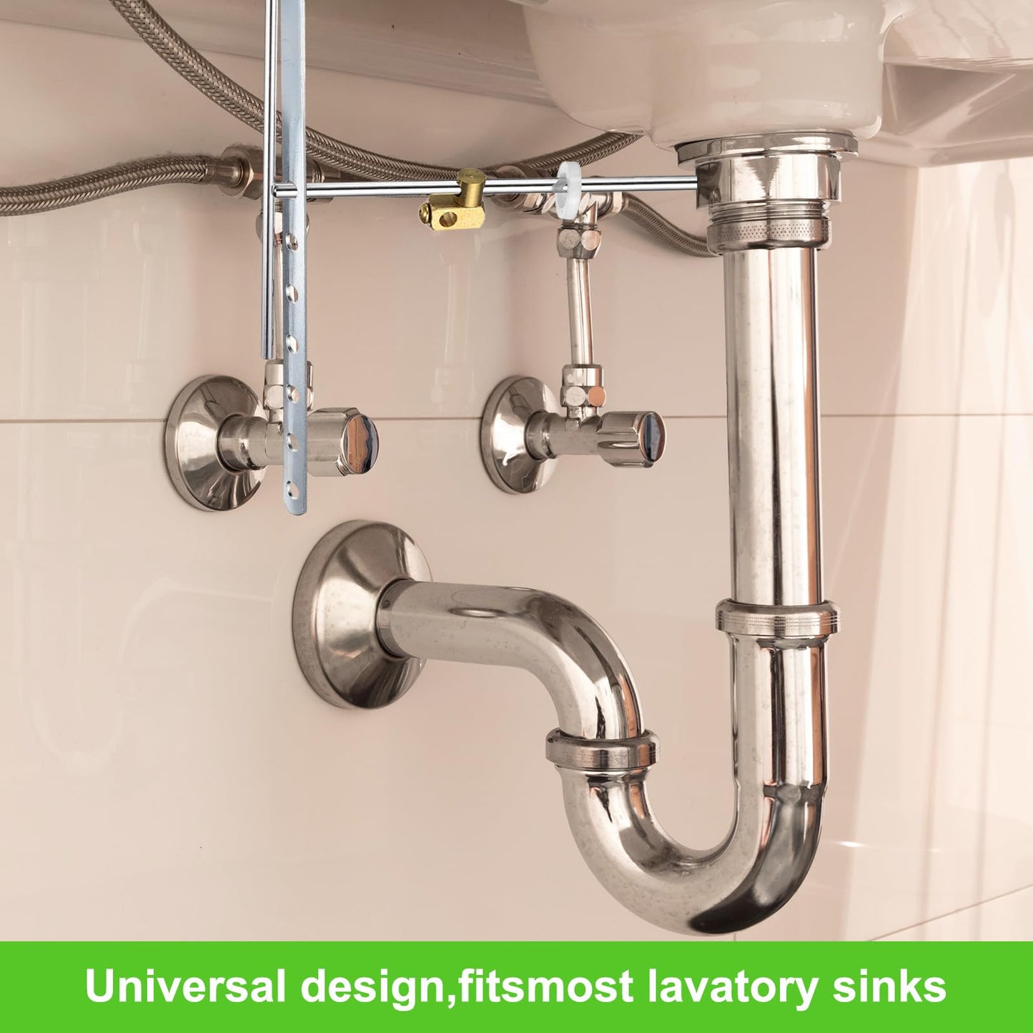 sourcing map Sink Drain Repair Kit, 0.46" Sink Stopper Pull Rod Linkage Adjustable Center Pivot Ball Rod Brass Assembly for Bathroom Drain