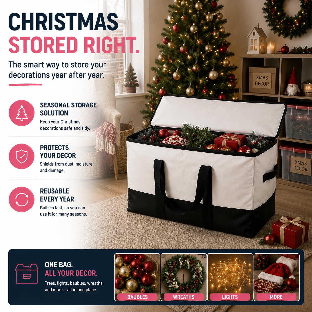 Big Storage Bags and Moving Boxes Large with Zips for Home Movers