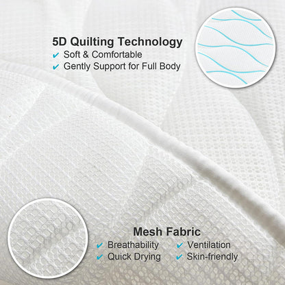 Full Body Bath Pillow for Tub Non-Slip Spa Bathtub Mat Mattress Pad