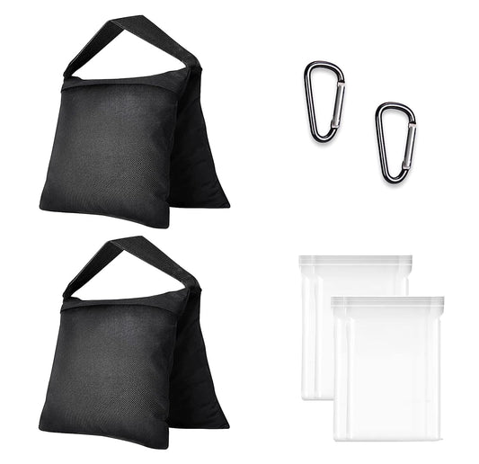 EMART Heavy Duty Sandbag,Weight Bags Photo Studio Saddlebag Design for Photography Stand Light Stand Tripod, Outdoor Patio, Sports, Photo Sets, Film