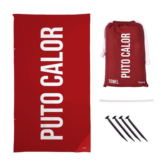 Fisura ? Oversized Beach Towel P*to calor Lightweight red microfiber towel for the pool, beach, camping, or picnic. Sand-proof. Quick-dry. 180 x 100
