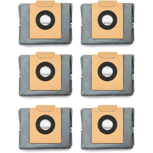 eufy 6-Pack Large Capacity Dust Bags Compatible with X10 Pro Omni Robot Vacuum and X8 Pro with Self-Empty Station