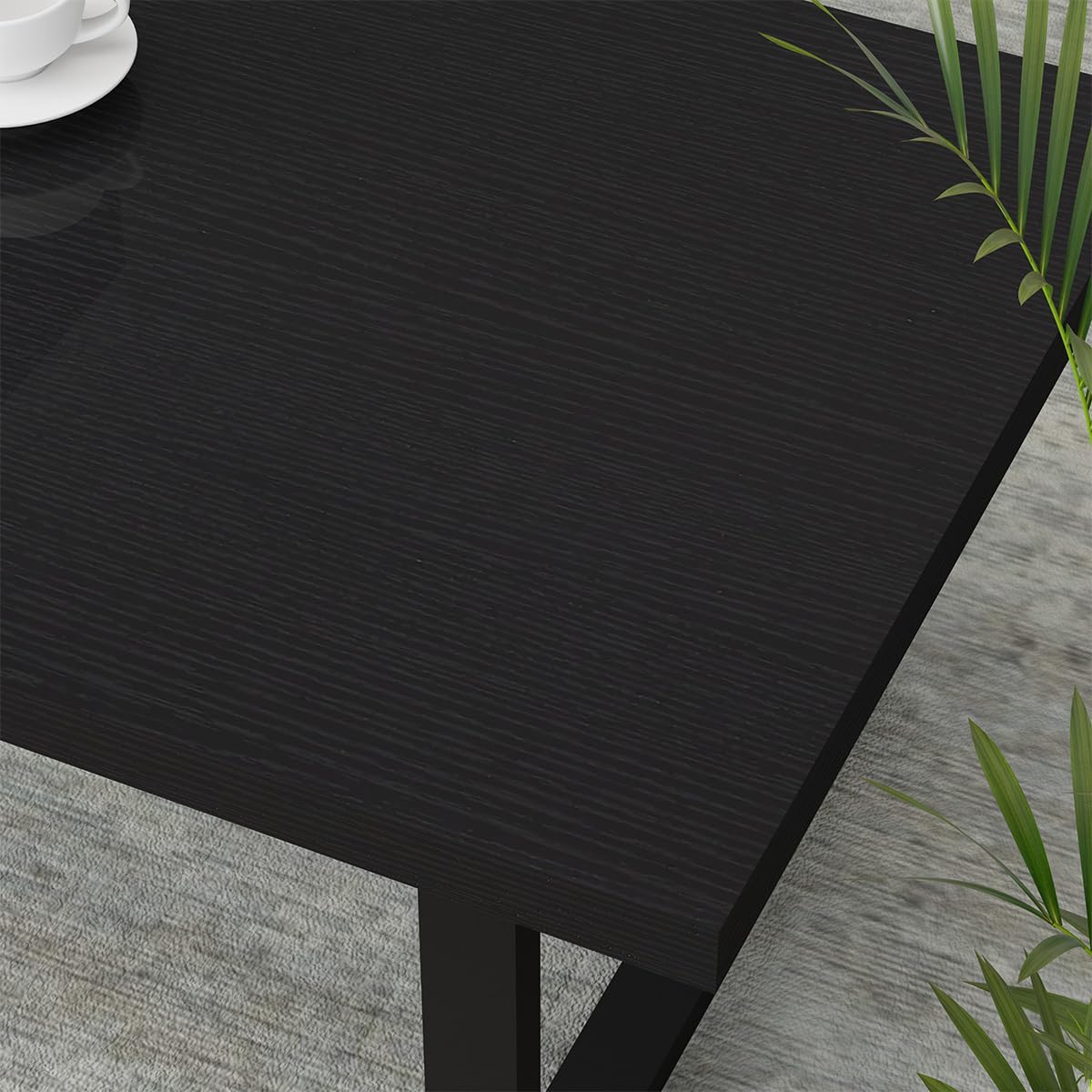 IBF Coffee Table Living Room Wooden Center Coffee Tables 100cm Black Oak