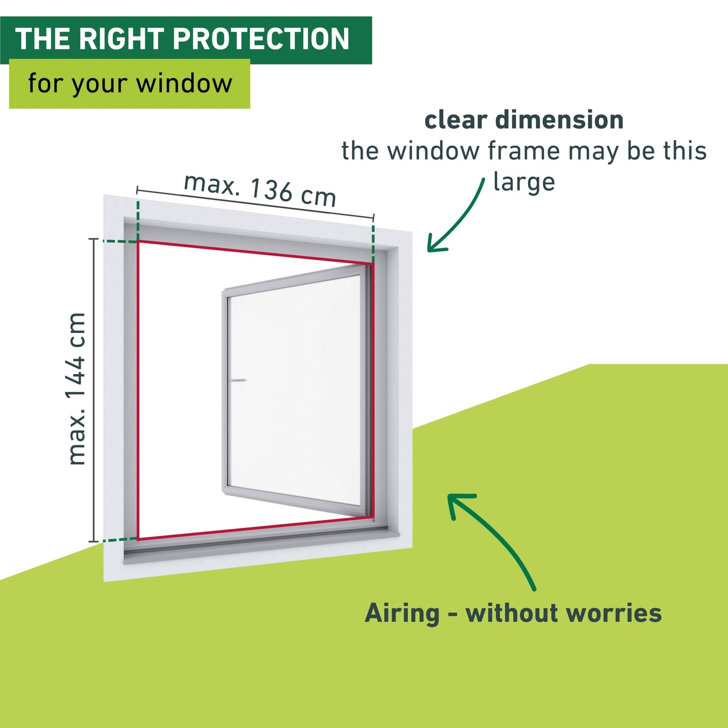 Windhager Insect Protection Plus Stretchers Window