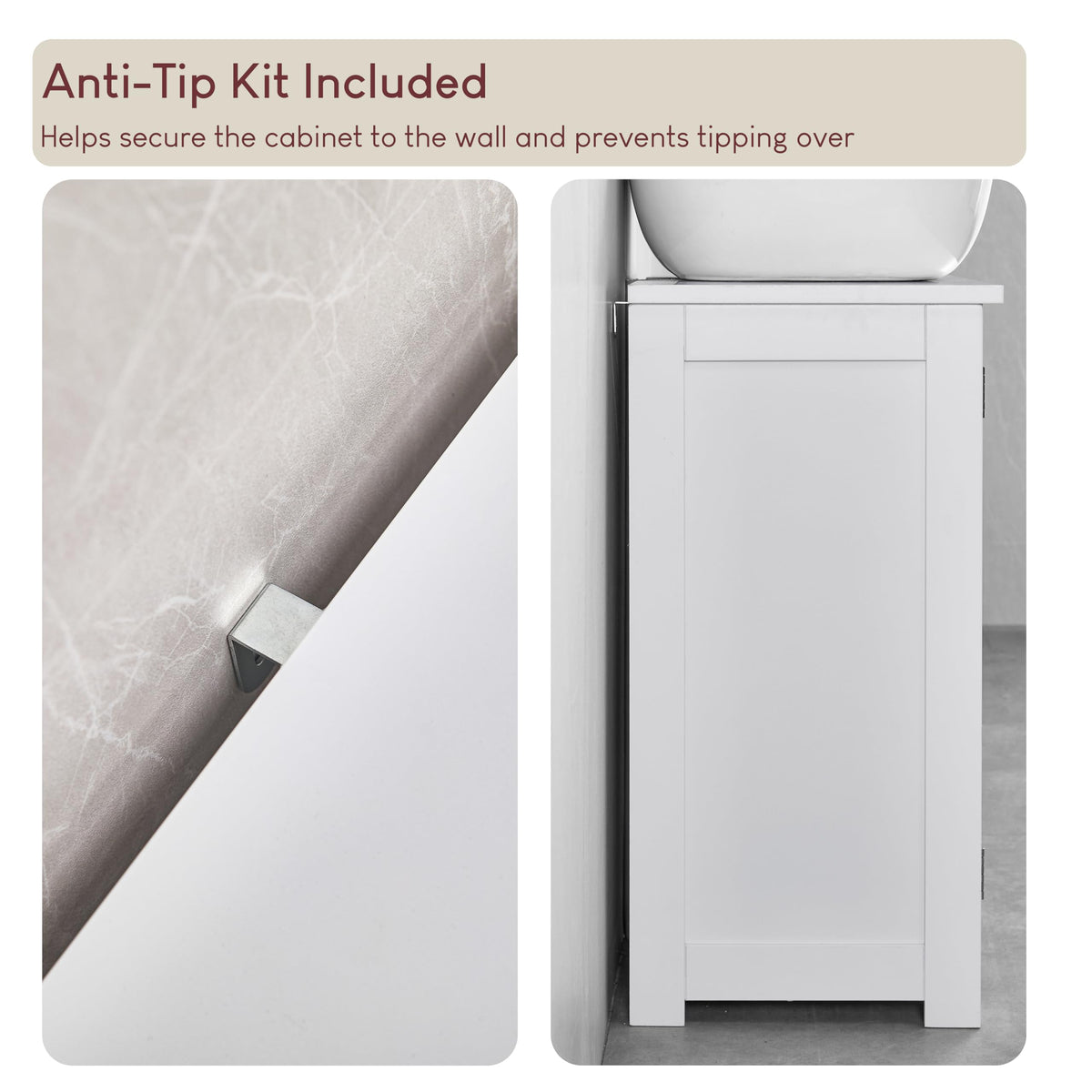 Bath Vida Priano Under Sink Bathroom Cabinet Floor Standing Storage Cupboard Basin Unit, White