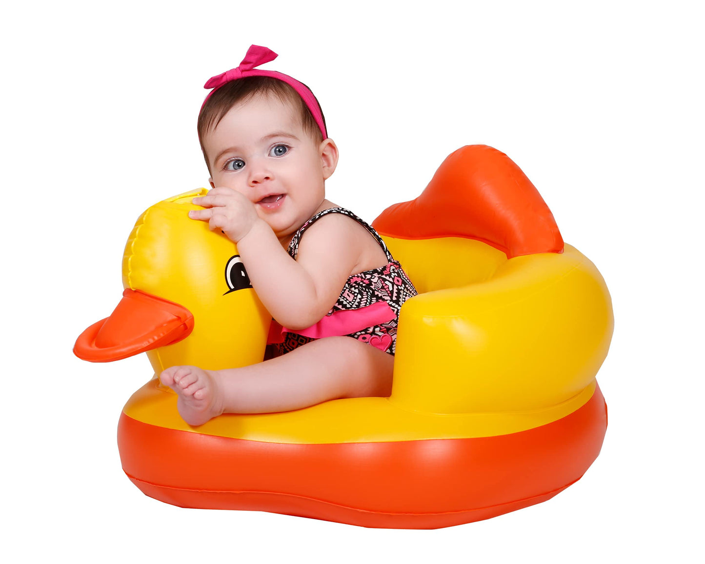 Matissa Inflatable Duck Chair Yellow Duck Inflatable Seat Kids Chair Toddler Blow up Seat Sofa Kids Sit Me Up Support Blow Up Chairs Ring Mini Sofa