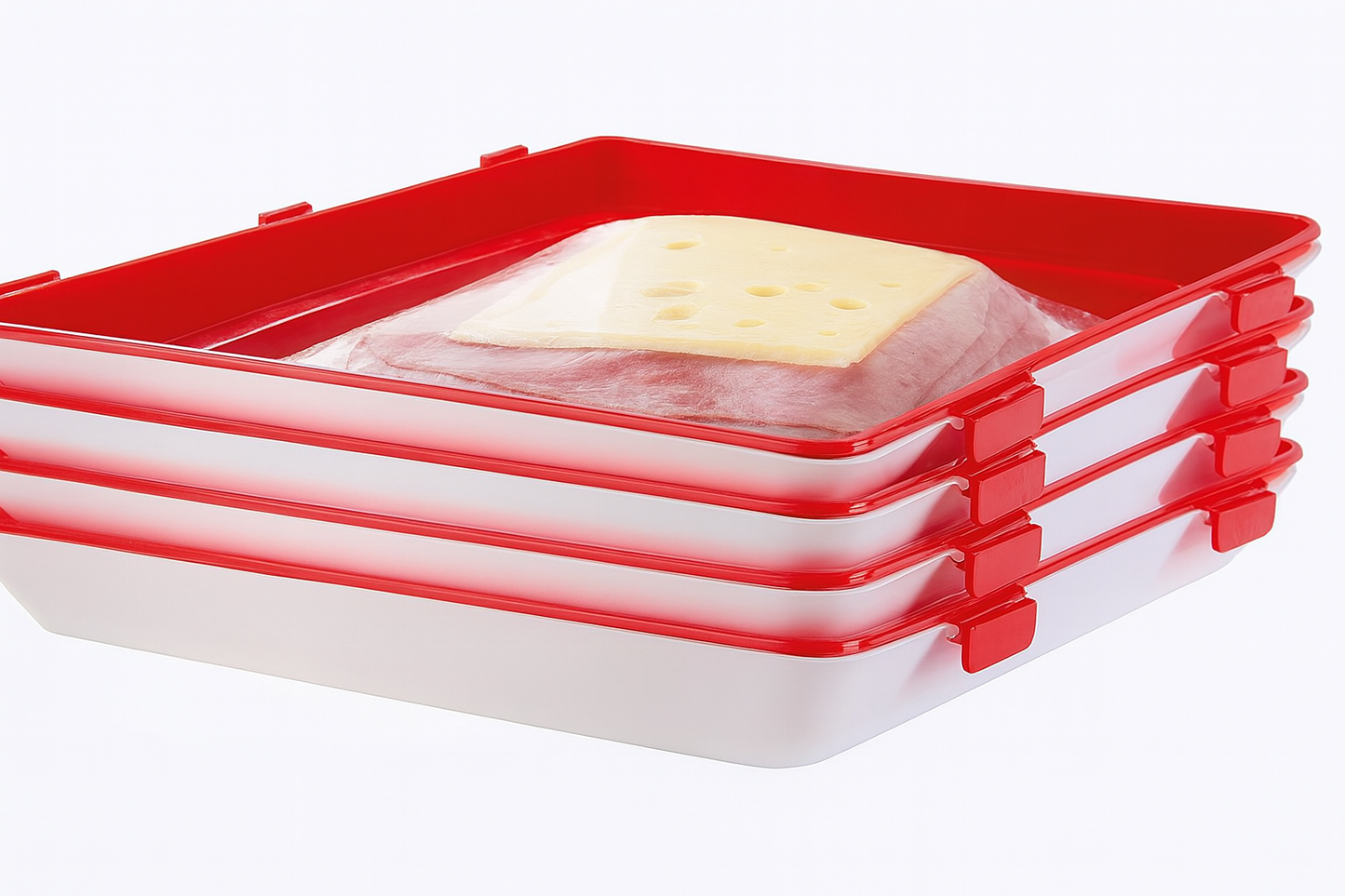 Stretch Lid Food Storage Tray Set of 2 A202178