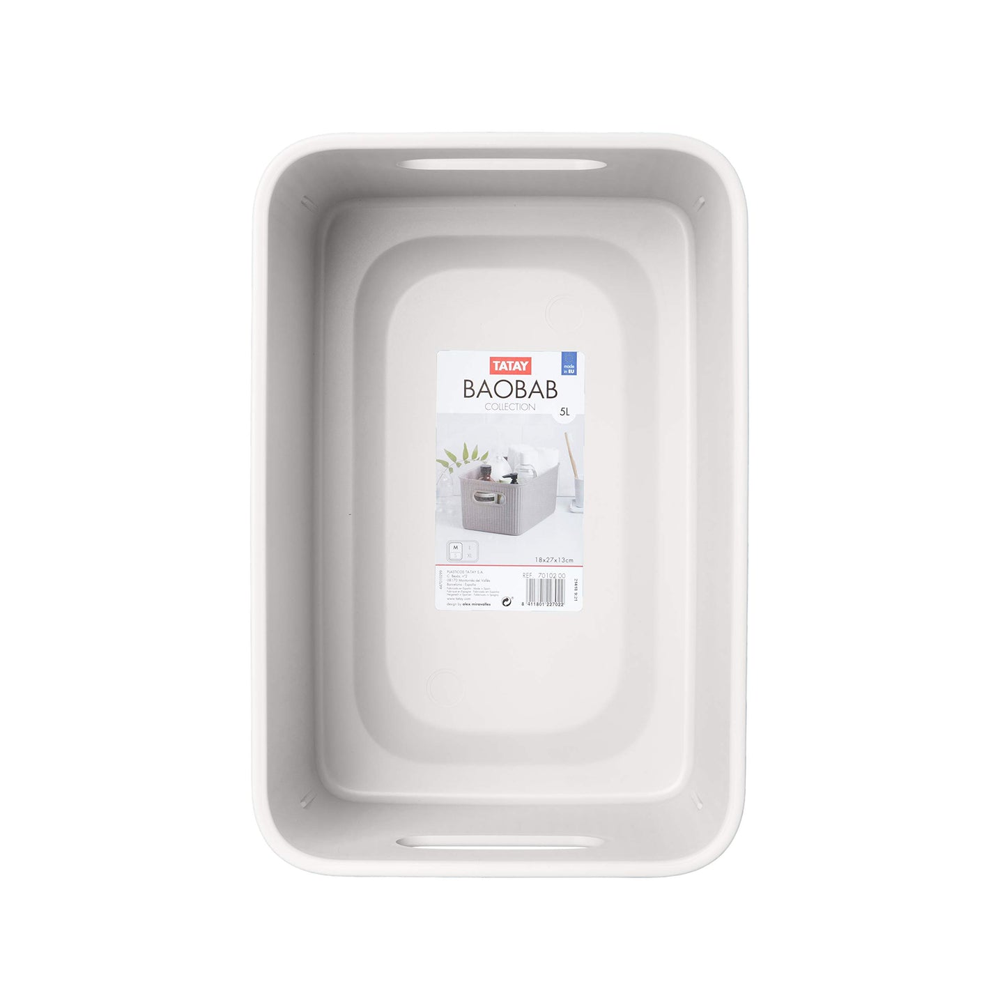 TATAY Storage Basket Baobab BPA-Free Compact Versatile Design