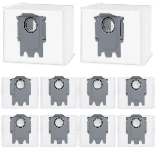 10 Pack Dust Bag Compatible with Roborock Q7 M5+, Q10 S5+/Q10 X5+, Q5, Q5+, Q5 Pro+ Q5 Max+ S8+ S8 Pro Ultra S7 MaxV Ultra S7 Pro Ultra Q7+ Q7 Max+ T8