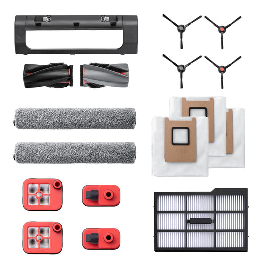 eufy Accessory Bundle for E25/E28 Omni Robot Vacuum, Side Brush, Filter, Roller Brush for RoboVac, Dust Bag, Dirty Water Tank Filter