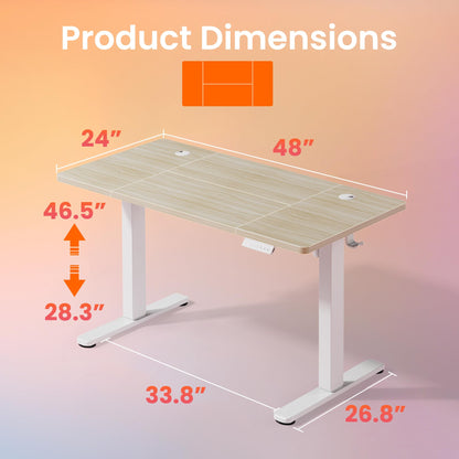 HUANUO Standing Desk 80x48cm mit 4 Memory height settings