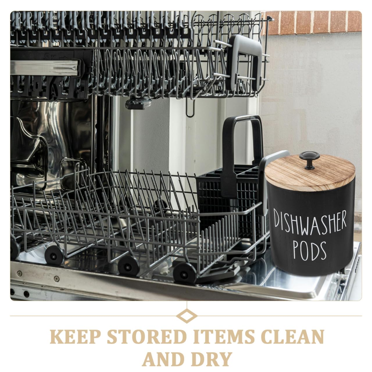 BESPORTBLE Dishwasher Pod Holder with Lid Round Dishwasher Tablet Storage Container for Laundry Laundry Tablet Container Storage Bin with Lid for