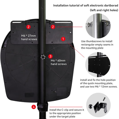 CyeeLife Dartboard Stand tripod ZD04A For Steel and soft board
