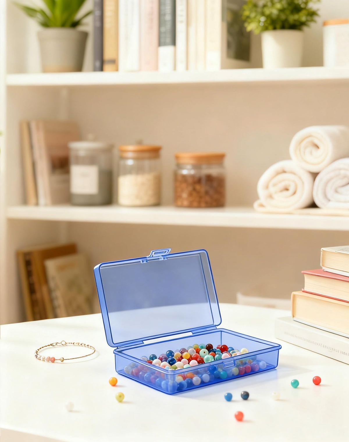 LJY Blue organiser Boxes, 12 Pack, 5.3 x 3.1 x 1.2 in