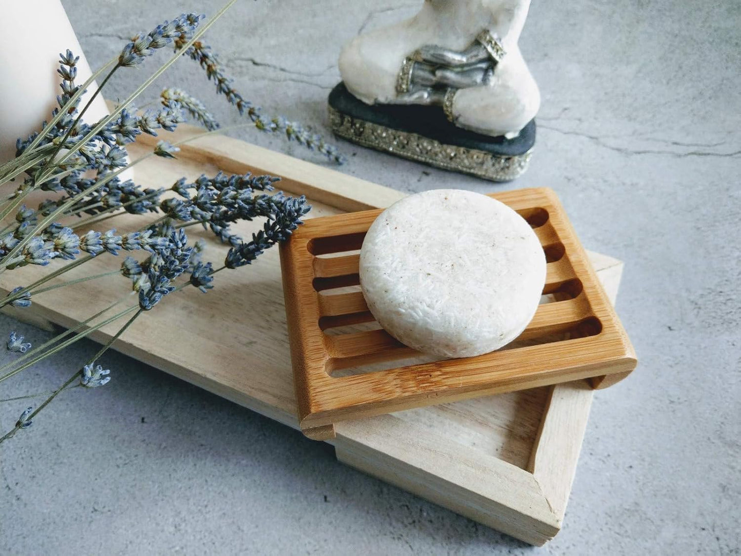 Bamboo Soap Dish | Bamboo Soap Tray | 11cm x 7.5 cm | Eco Product, Eco Friendly Gift (2)