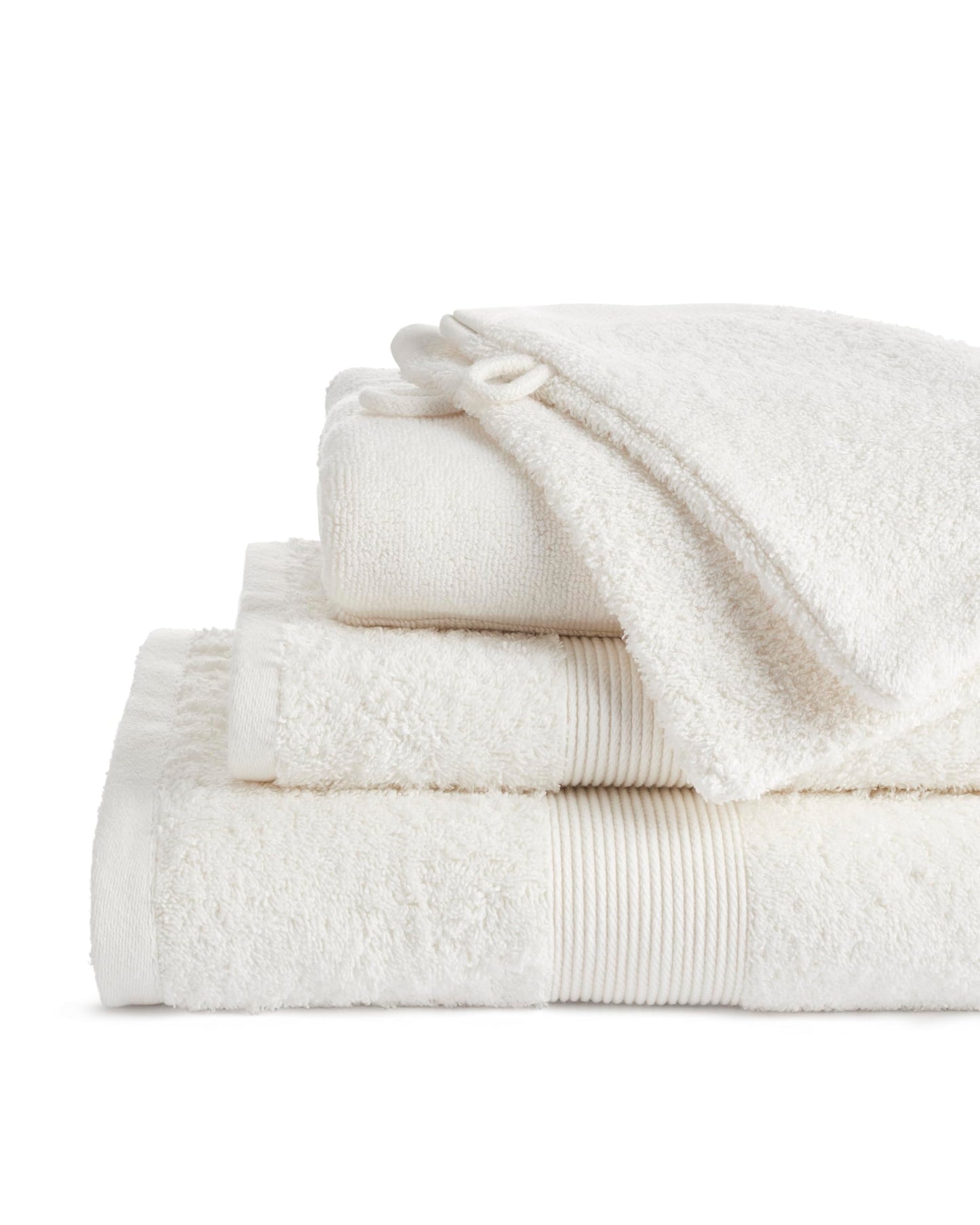 Jalla Happycolor 100% Cotton Wash Mitts - Set of 2, 16x21 cm, Natural - 540 gsm, Soft & Reusable Mitts for Gentle Daily Cleansing