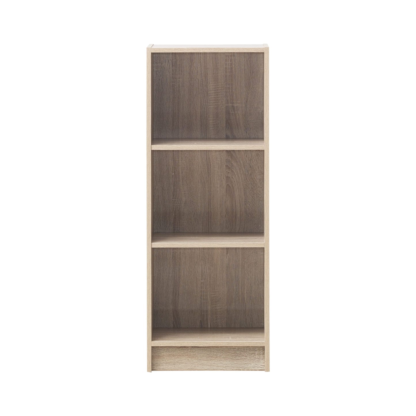 Timber Art Design UK 3 Tier Bookcase Open Narrow Tall Shelf Rack Contemporary Organizer Display Shelving Unit for Modern Living Room, Office Space