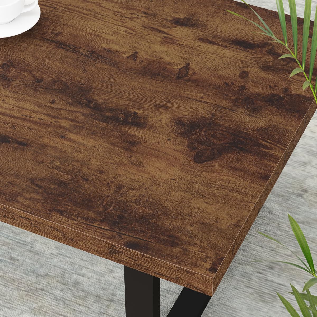 IBF Coffee Table Living Room Wooden Center Coffee Tables 120cm Rustic Brown