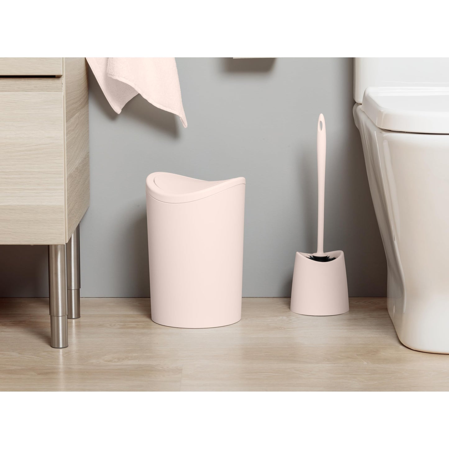 TATAY Toilet Brush | Durable Materials | Modern Design | Fixed and Long-Lasting Brush for Great Hygiene | Bathroom Toilet Brushes | Made in Spain