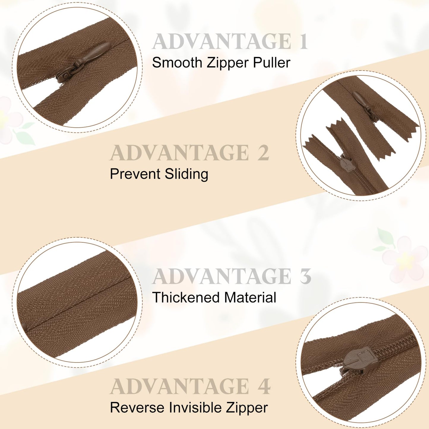 sourcing map 30Pcs 25cm/10-Inch Nylon Coil Zippers, #3 Closed End Separating Jacket Zippers Bulk Frame Replacement for Tailor Sewing Bag Craft
