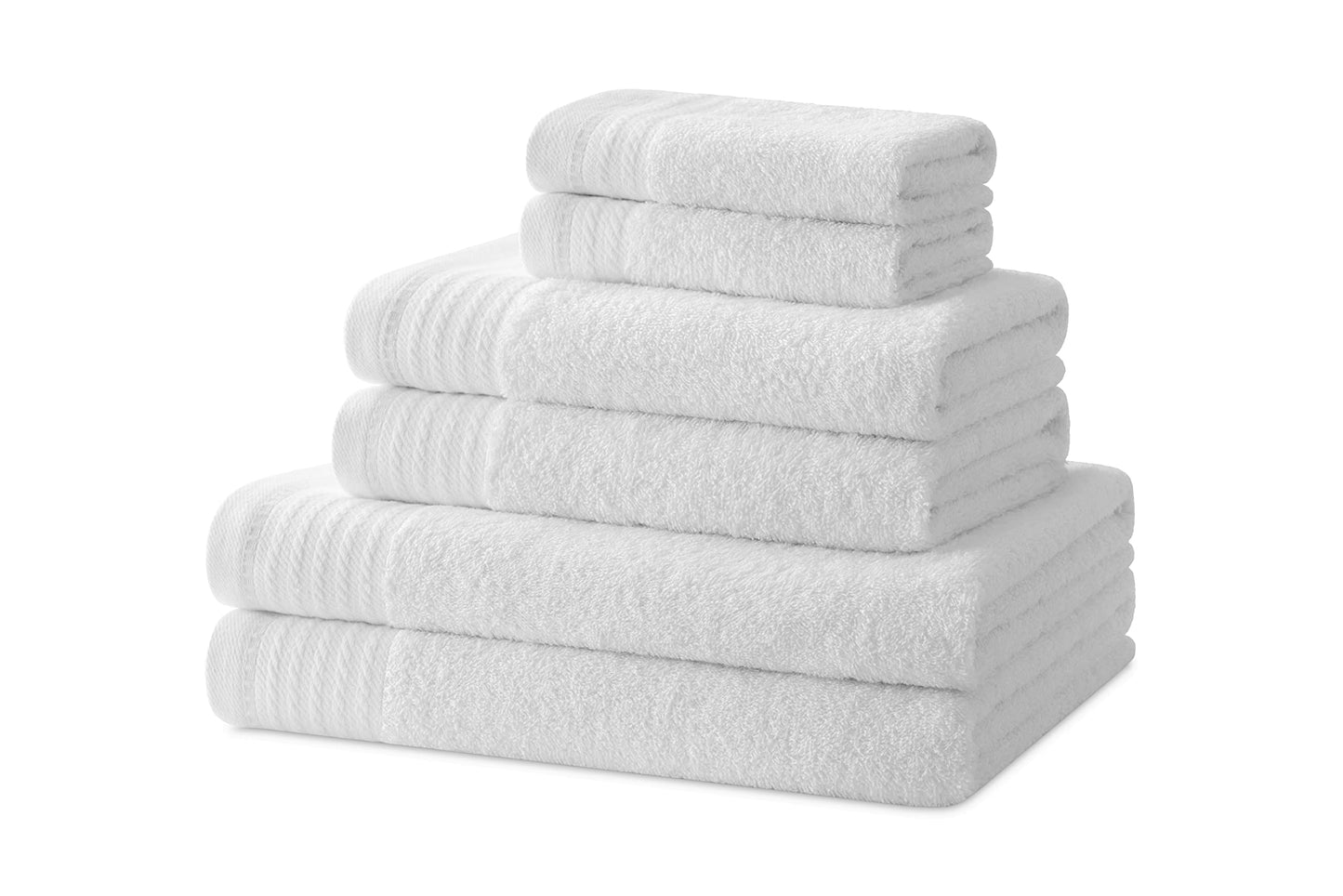 Degrees home - Bath towels - Towel set - 2 shower towels, 2 hand towels and 2 bidet towels - 100% cotton - 480 g/m2