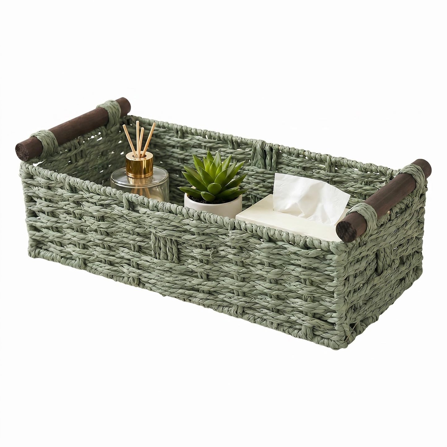 Paper Rope Storage Basket Toilet Paper Storage Basket Home Wicker Basket