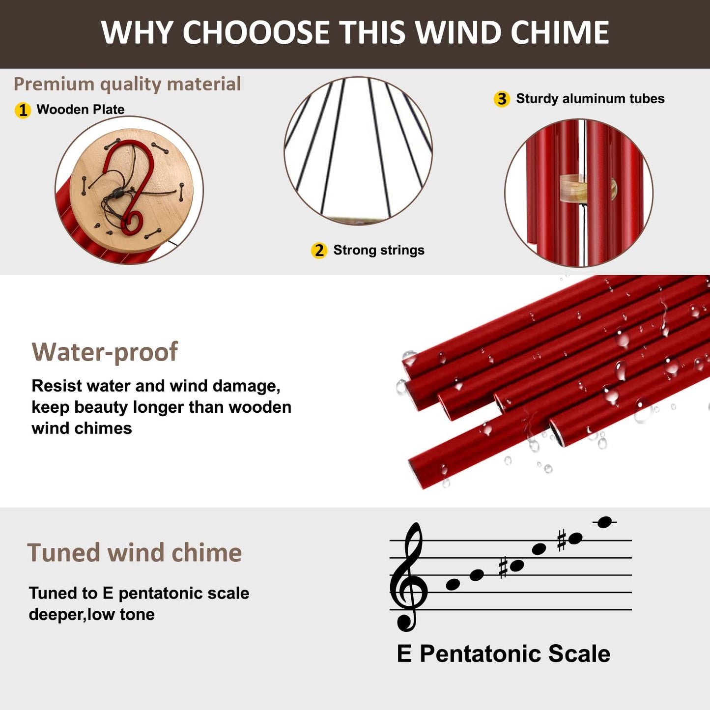 Astarin windchimes Outdoors with Engraved Lifetree?30 Inch Memorial Wind Chimes for Outside?Sympathy Wind Chime for Loved One,Outdoor Wind Chimes for