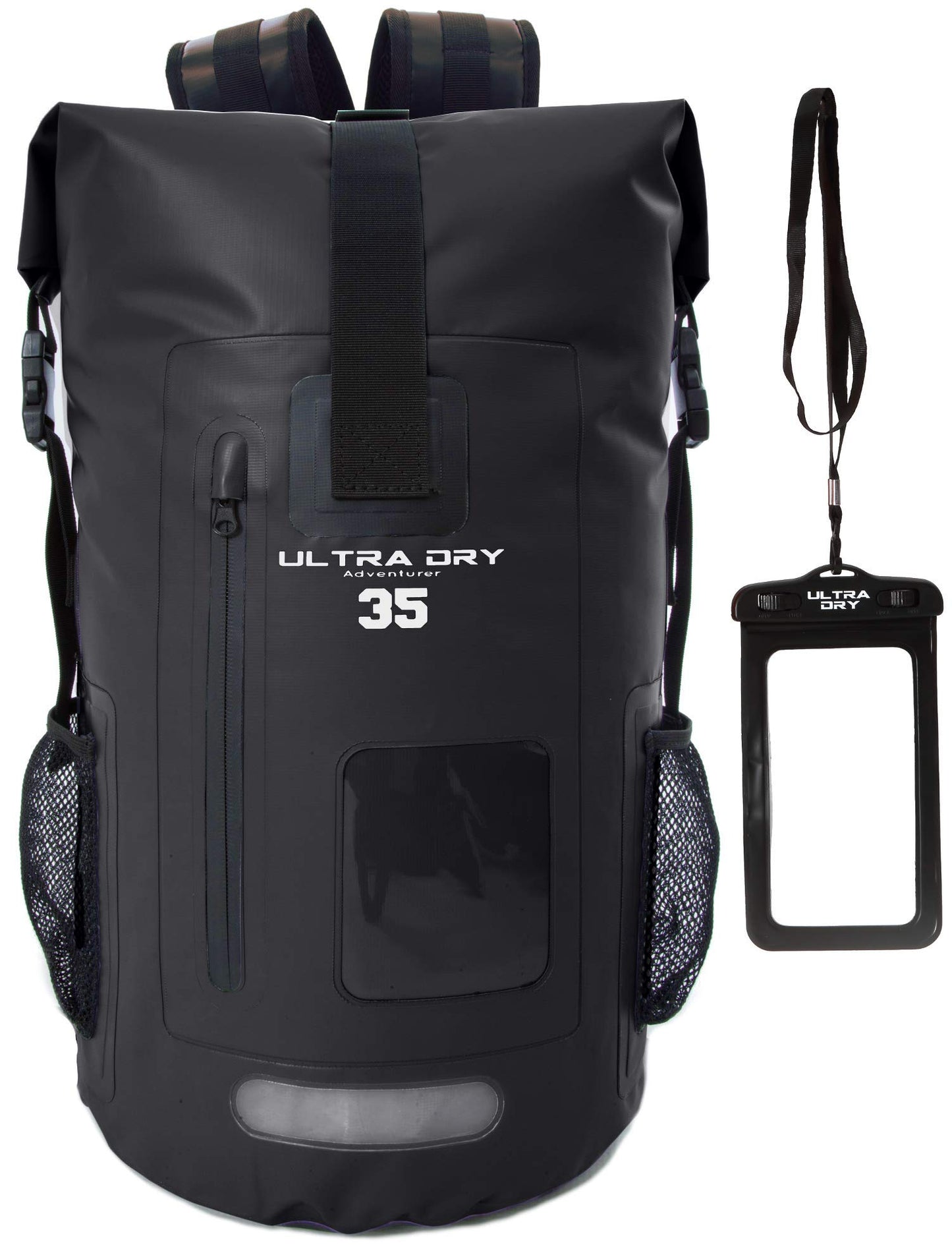 Premium 35L Waterproof Dry Bag Backpack, Sack with Phone Dry Bag, Perfect for Boating/Kayaking/Canoeing/Fishing/Rafting/Swimming/Camping/Snowboarding