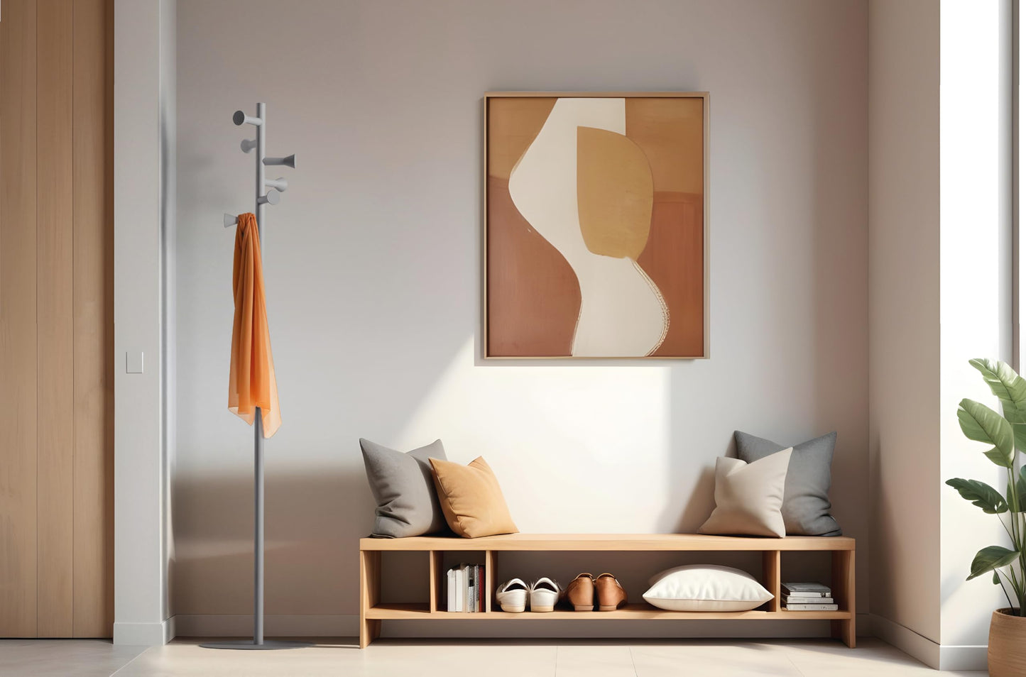 nidoshu Coat Stands for hallway - Modern Coat Rack Freestanding No Visible Screws Original Design for Small Space Entrance Hall
