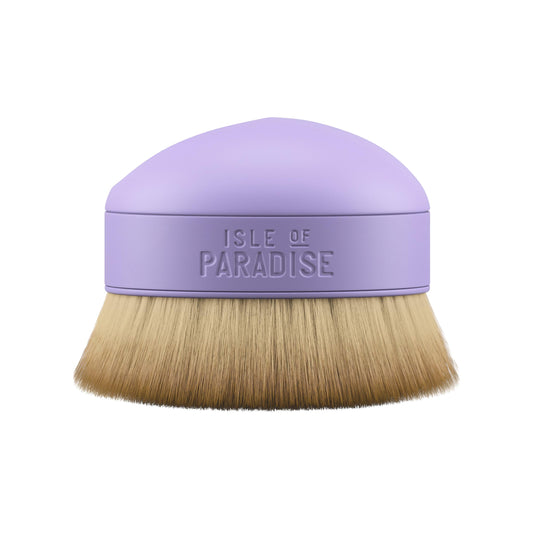 Isle of Paradise Shape & Glow Self Tan Kabuki Brush, Face & Body Applicator for Blending Tanning Mousse or Water, Streak-Free, Vegan, Synthetic