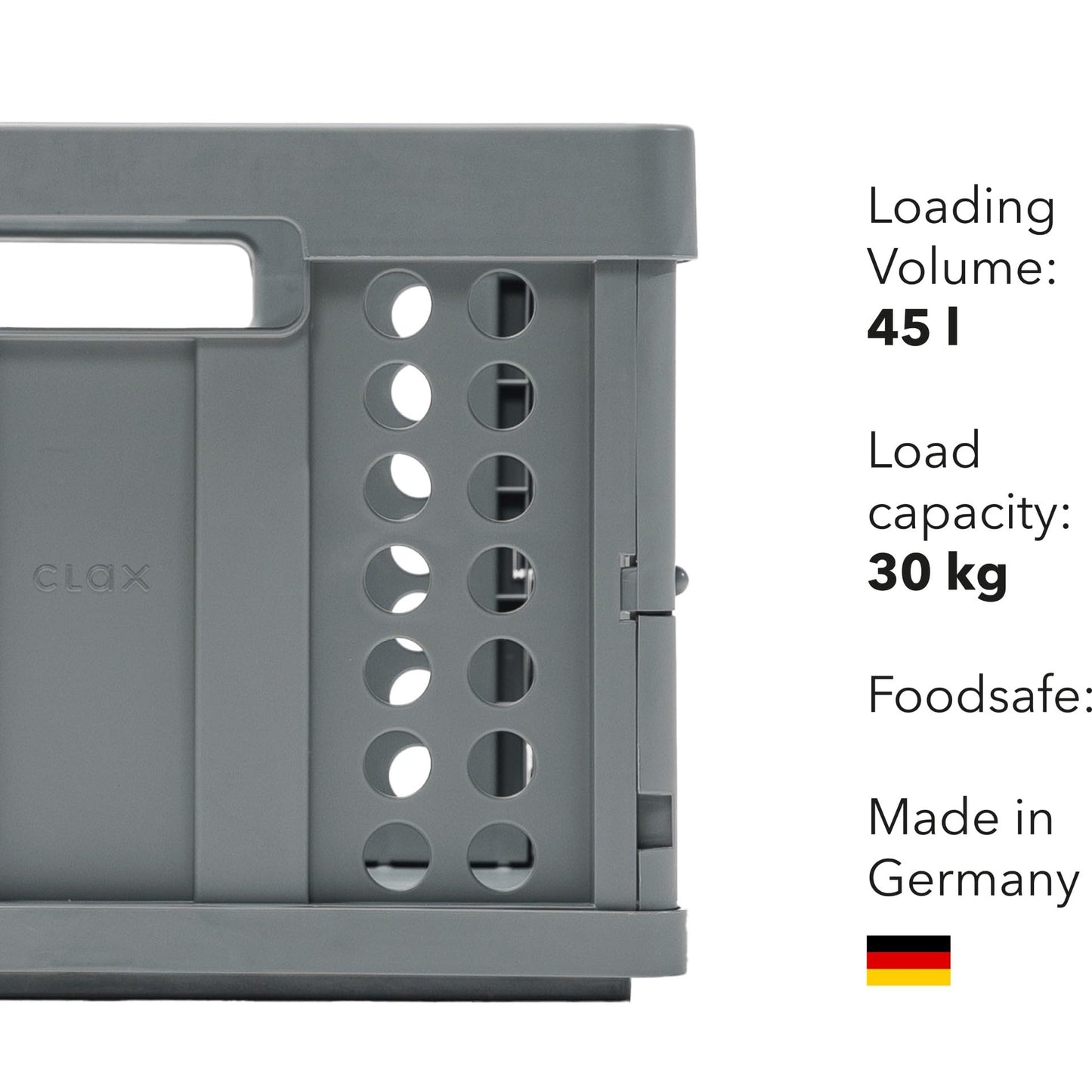 Clax® crate | folding box | basket | collapsible | Food safe
