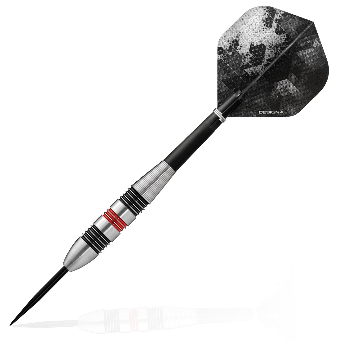 DESIGNA DARTS Meteors 90 V2 Darts | M2 | Ringed Steel Tip Darts Set | 36g (D8647)
