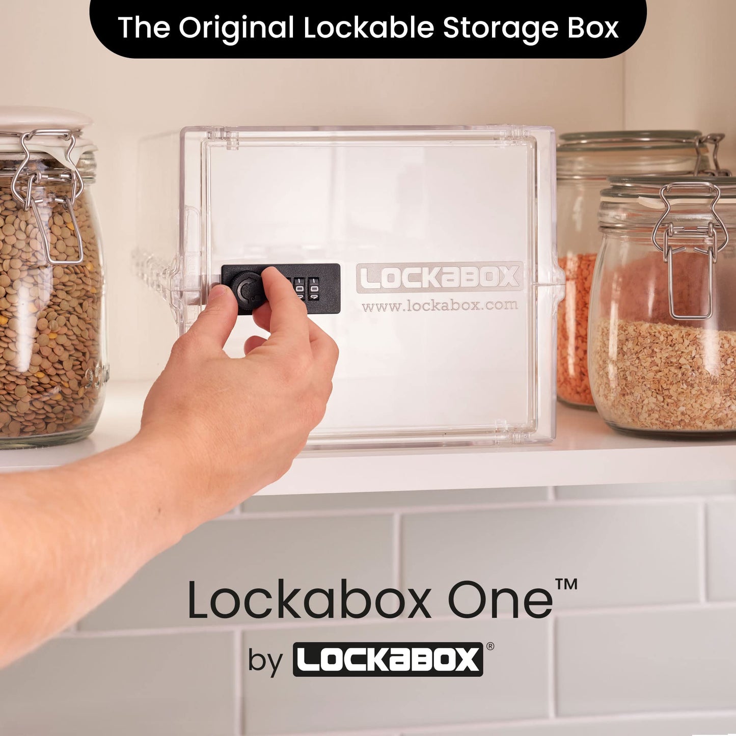 Lockabox One™ | Premium Lockable Medicine Box (10L) | Lightweight & Hygienic Medicine Lock Box | Made In Britain | External Size 31 x 21 x 17 cm