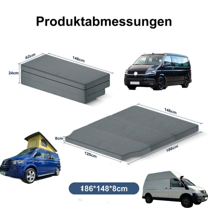 xxjolavv Thick Warm Breathable Foldable Vehicle Mattress Compatible with VW T32 T4 T5 T6 T6.1 T7 Multivan California Beach Caravelle and Transporter