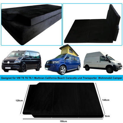 xxjolavv Thickened Portable Folding Mattress Compatible with VW T32 T4 T5 T6 T6.1 T7 Multivan California Beach Caravelle and Transporter