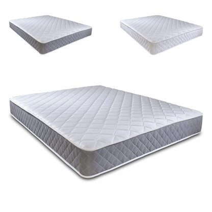 Extreme Comfort Spring Coil Diamond Grey Essentials Mattress | 4ft6 Double (135cm x 190cm) | Foam Free Spring Coil | Plush Feel | Cooltouch Plus Sleep