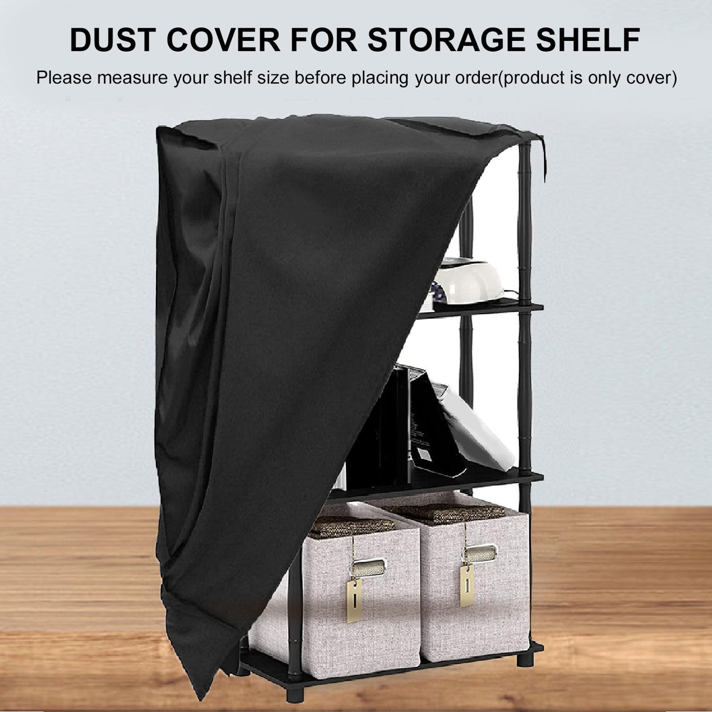 LICAEVEY Water Proof Shelf Cover, 210D Silver Coated Oxford Fabric Duty Dust Proof Storage Wire Rack Covers