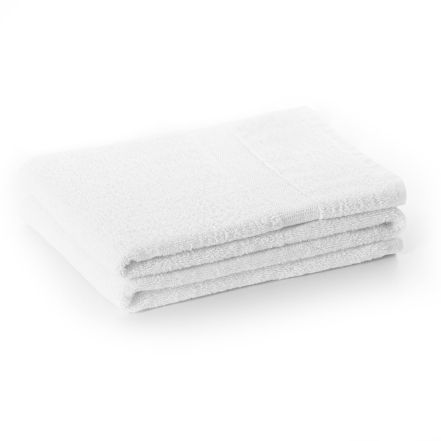 DecoKing Bath Towel 70 x 140 cm Cotton Quality 525 g/m? White Shower Towel Absorbent Marina