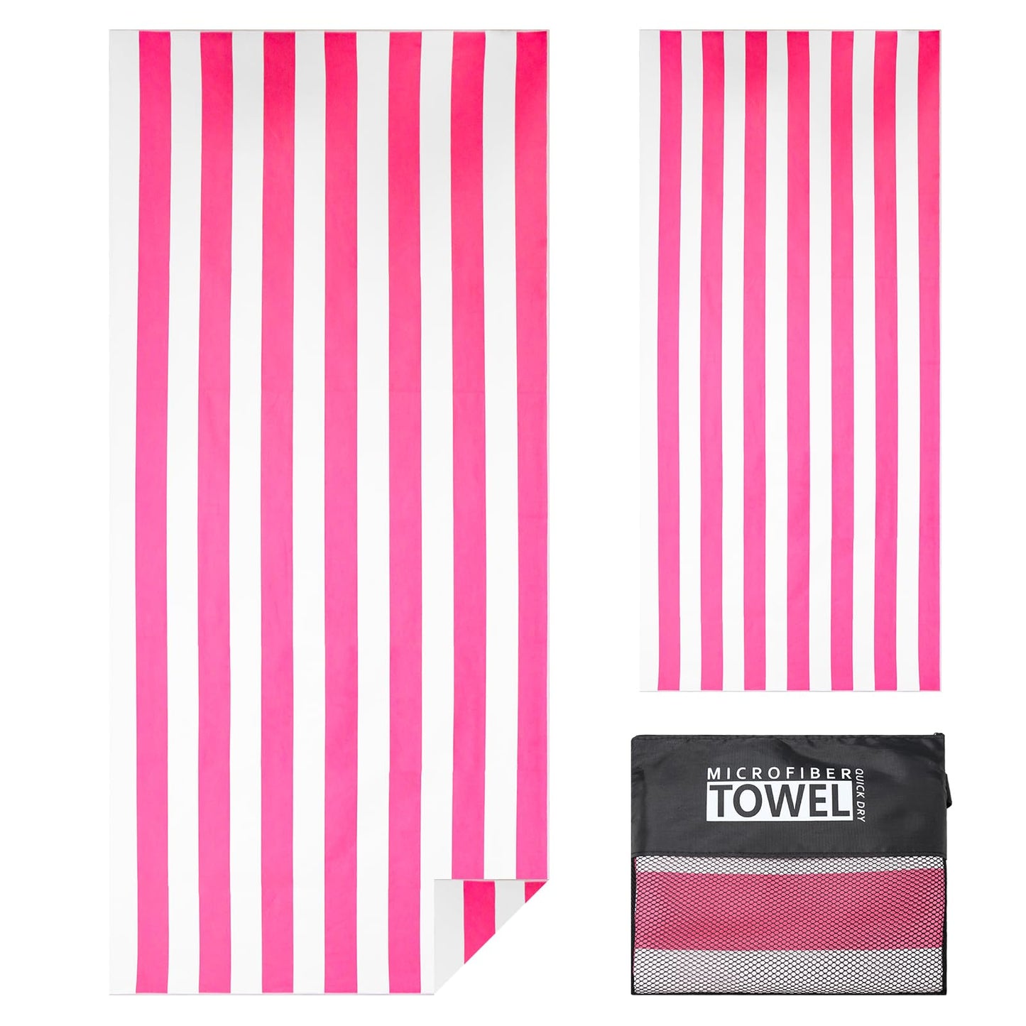 TMEOG Microfibre Beach Towels 180x80cm Extra Large Sand Free Beach Towel for Adults Compact Thin Travel Towel Women Men Lightweight Swim Pool Yoga