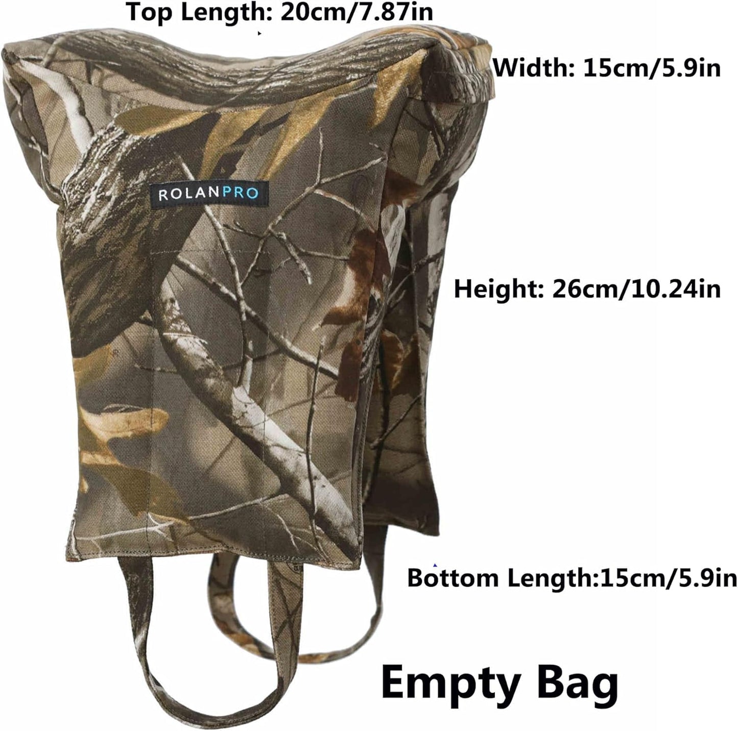 Rolanpro Lens Window Pillow Lens Pillow Photographic Bean Bag(with Openings, Must be self Loading) Empty Bag-#23 Brown Jungle Color